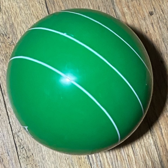 EPCO 110 mm replacement bocce ball with GLO green /white circle 3 strings - Picture 4 of 4